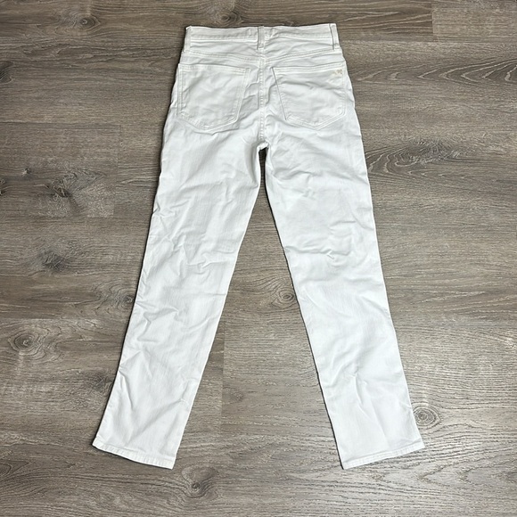 NWT Madewell Stovepipe Jeans in Pure White Straight Leg Women’s Size 25 - Picture 8 of 14